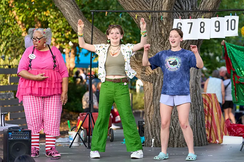 Kids on GMP stage at Fourth Friday
